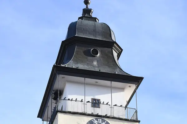 Věž kostela svatého Jana Křtitele